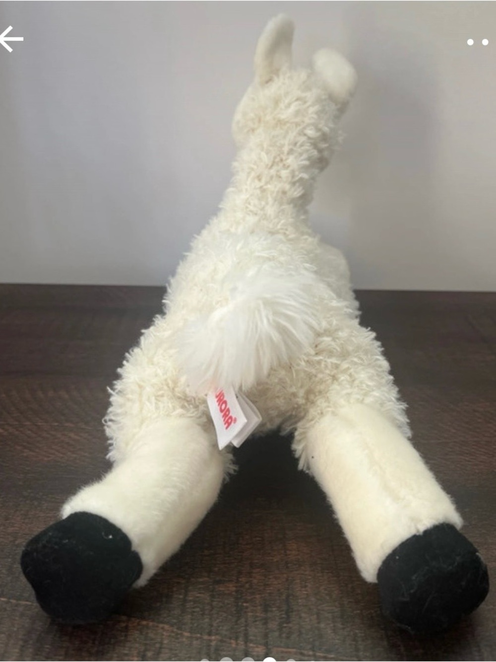 Aurora Flopsie Stuffed Plush Llama Toy 12" Laying - Picture 4 of 8